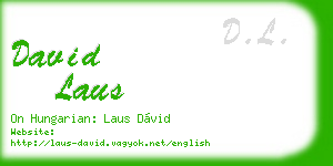 david laus business card